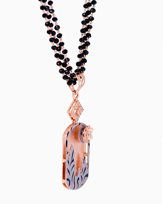 Luna Grace Rose Gold Mangalsutra in 92.5 Silver