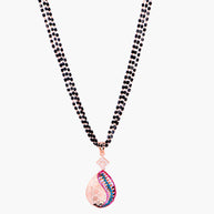 Aurora Drop Rose Gold Mangalsutra