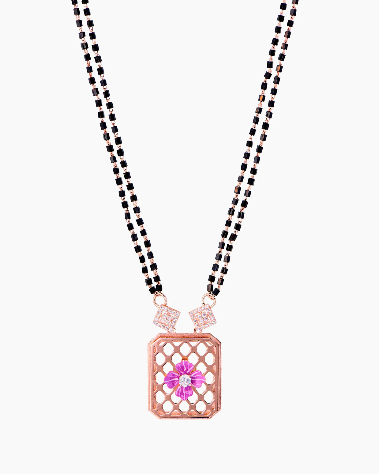 Elara Charm Rose Gold Mangalsutra