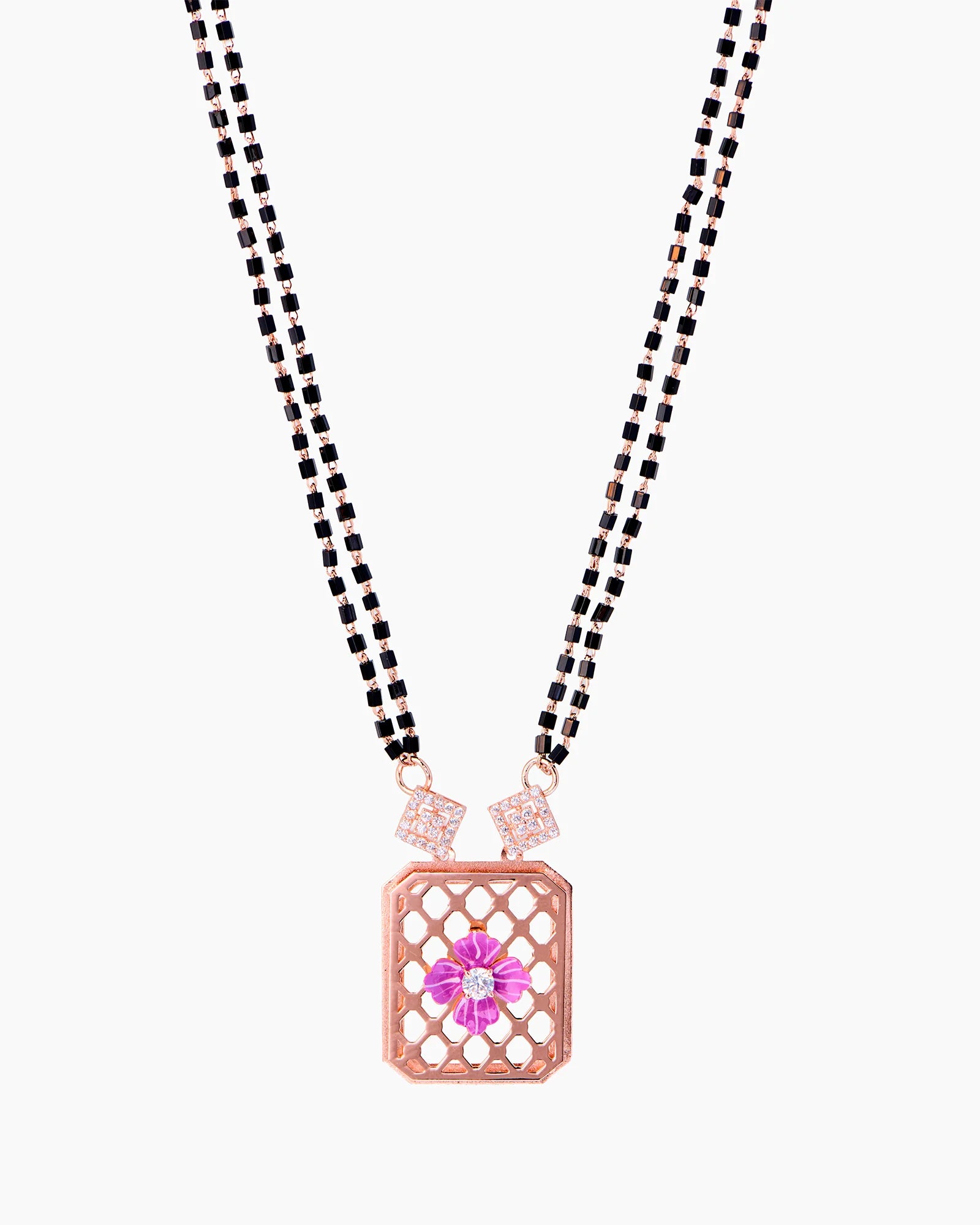 Elara Charm Rose Gold Mangalsutra