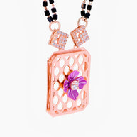 Elara Charm Rose Gold Mangalsutra
