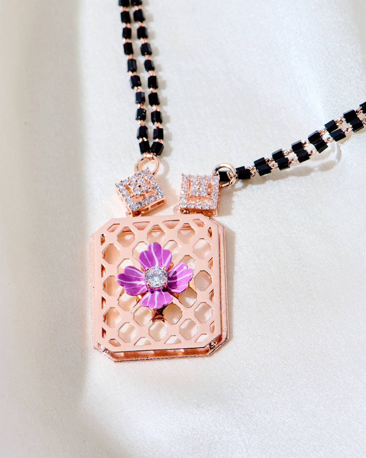 Elara Charm Rose Gold Mangalsutra