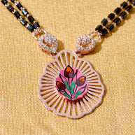 Flora Drop Rose Gold Mangalsutra