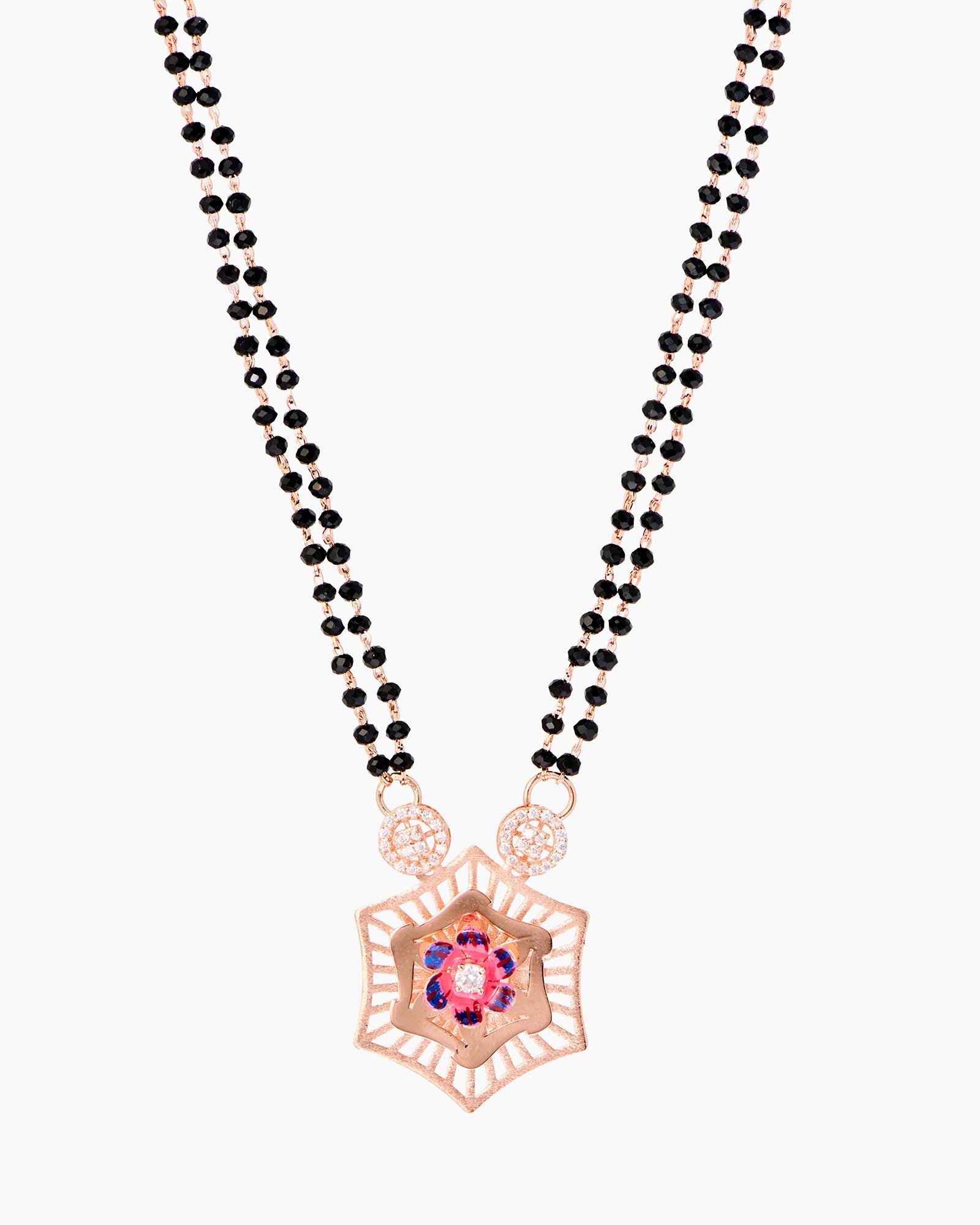 Roselle Charm Rose Gold Mangalsutra