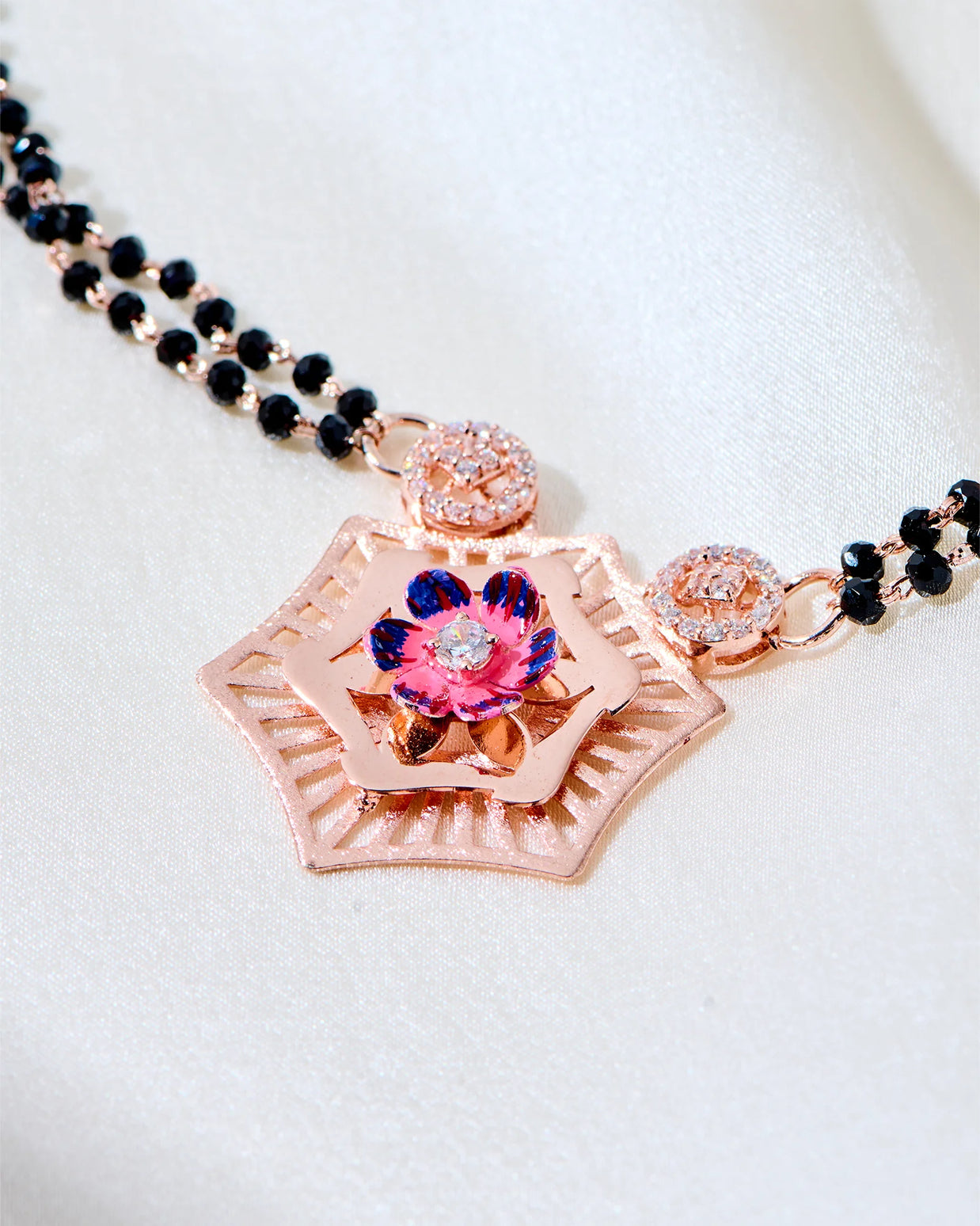 Roselle Charm Rose Gold Mangalsutra
