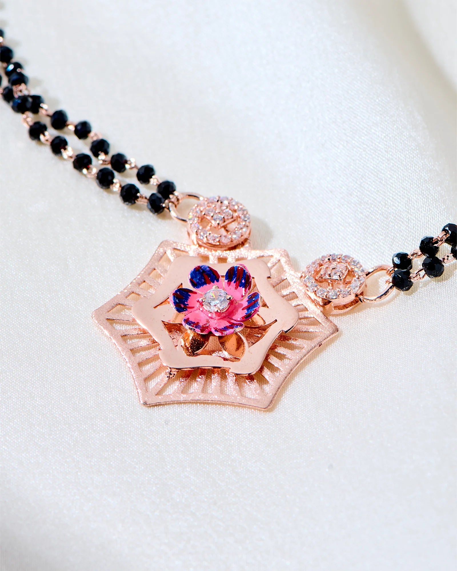 Roselle Charm Rose Gold Mangalsutra