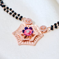 Roselle Charm Rose Gold Mangalsutra