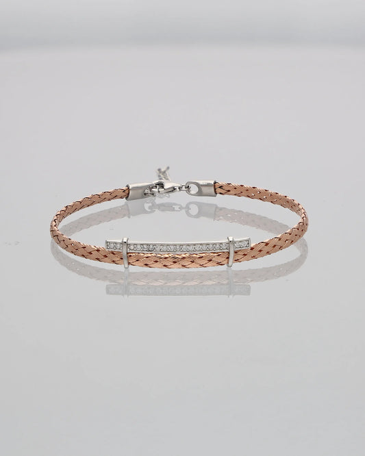 Radiance Rose Charm Bracelet in 92.5 Silver