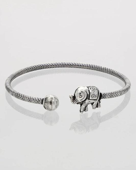 Elephant Grace Kada in 92.5 Silver