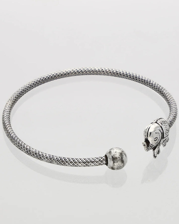 Elephant Grace Kada in 92.5 Silver