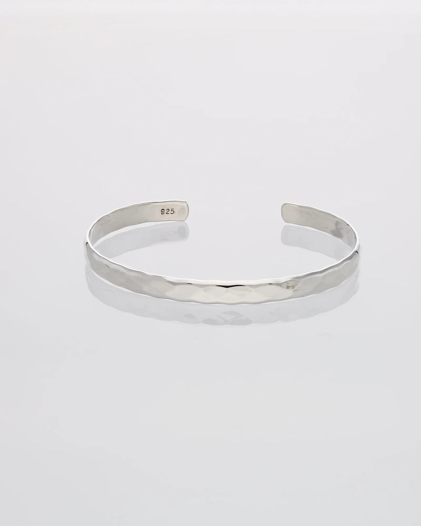 White Luxe Kada in 92.5 Silver