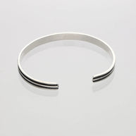Twin Line Antique Rhodium Kada