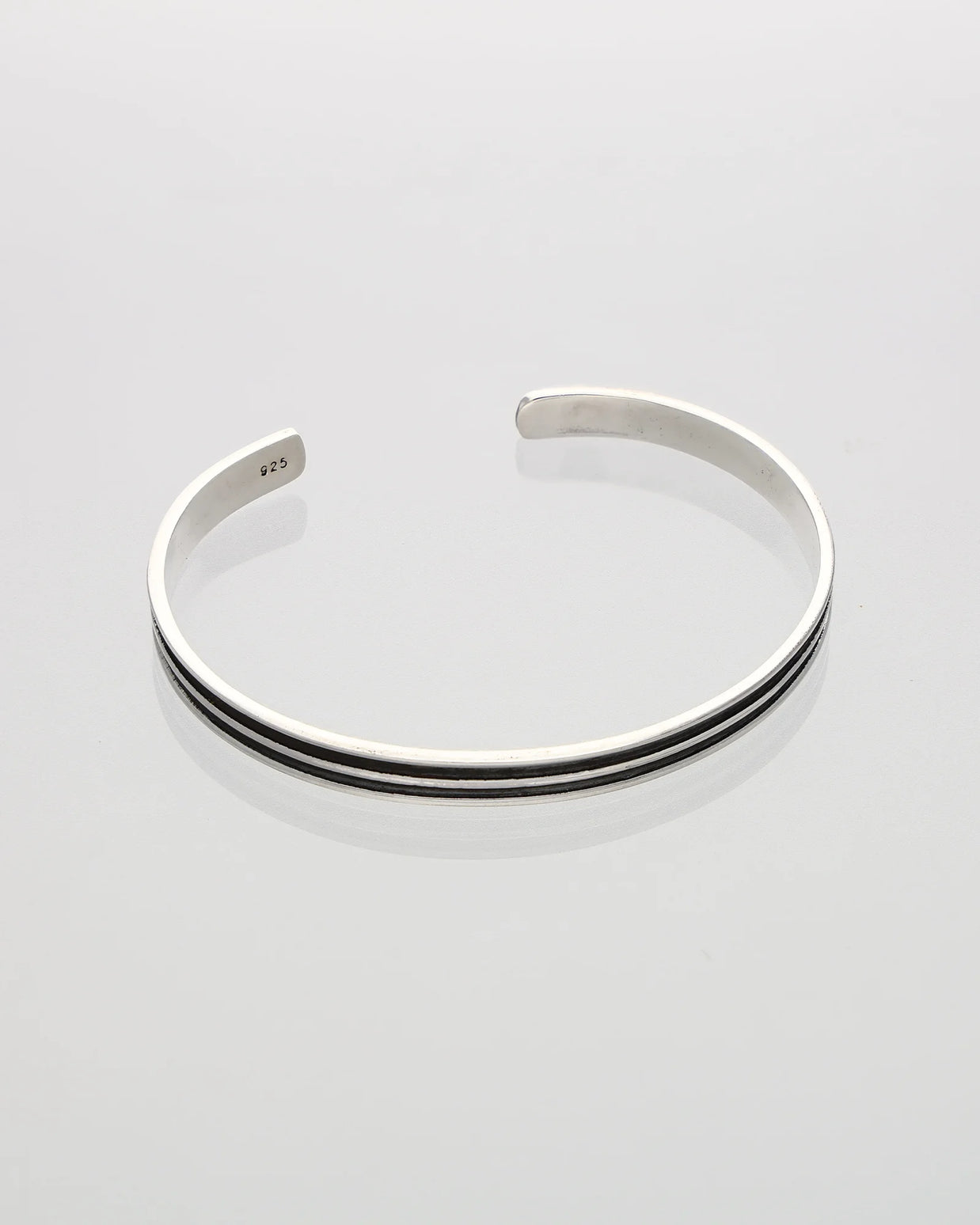 Twin Line Antique Rhodium Kada