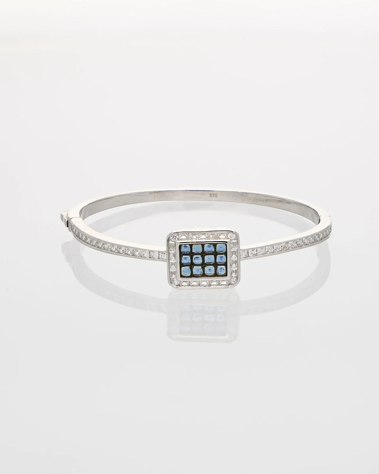 Blue Radiance Rhodium Kada
