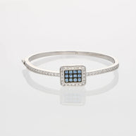 Blue Radiance Rhodium Kada