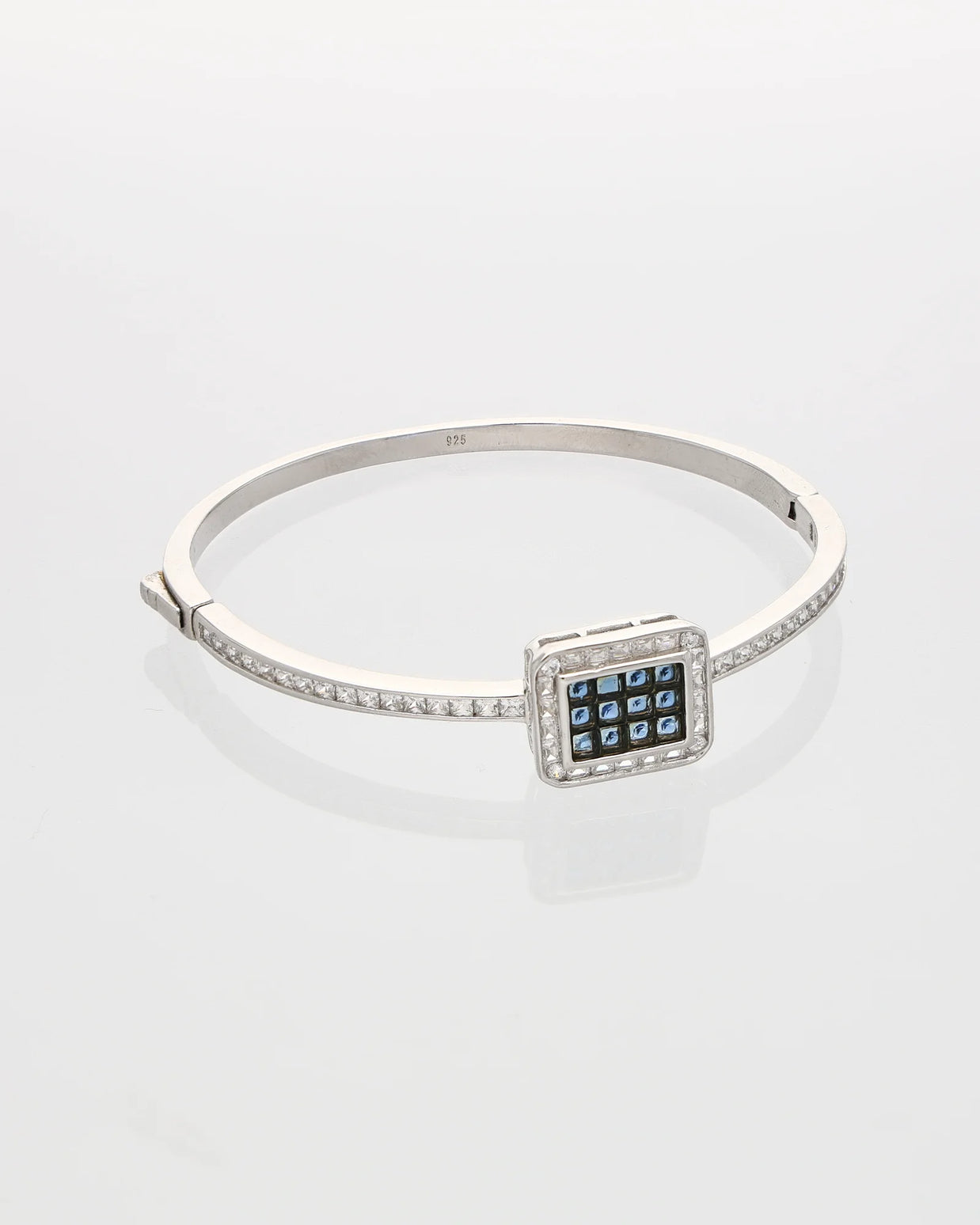 Blue Radiance Rhodium Kada