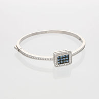 Blue Radiance Rhodium Kada