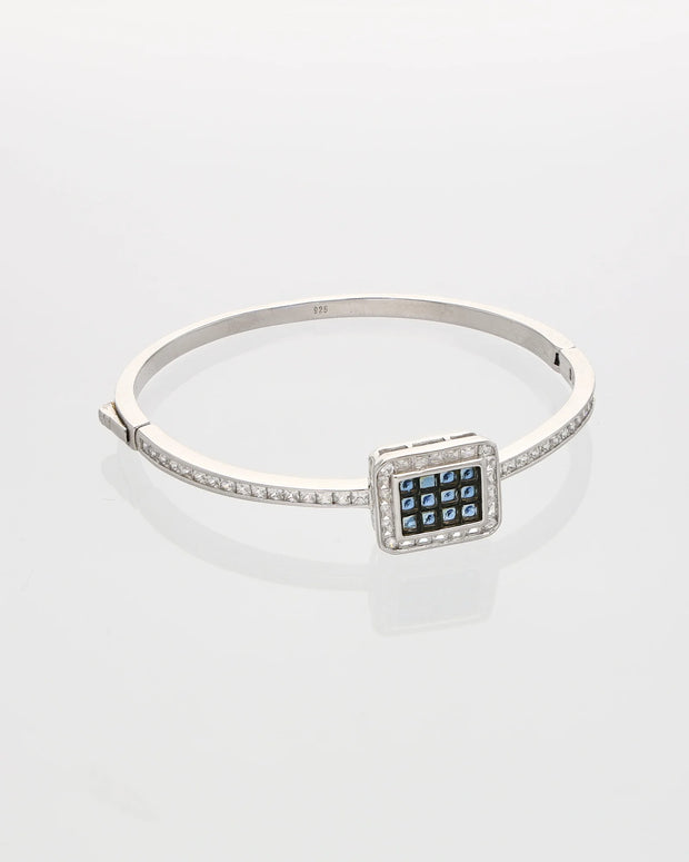 Blue Radiance Rhodium Kada