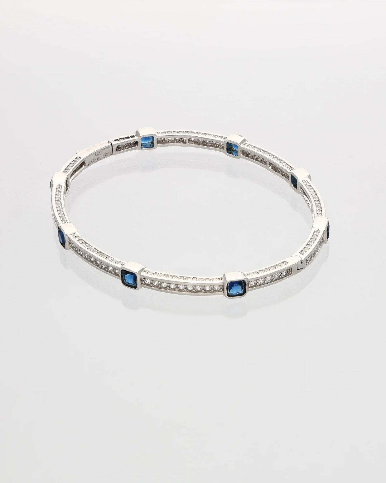 Azure Glow Rhodium Kada