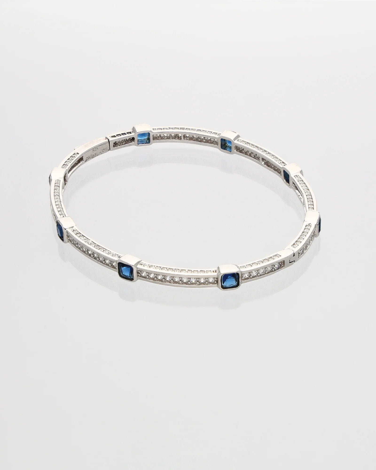 Azure Glow Rhodium Kada