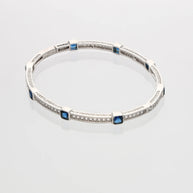 Azure Glow Rhodium Kada