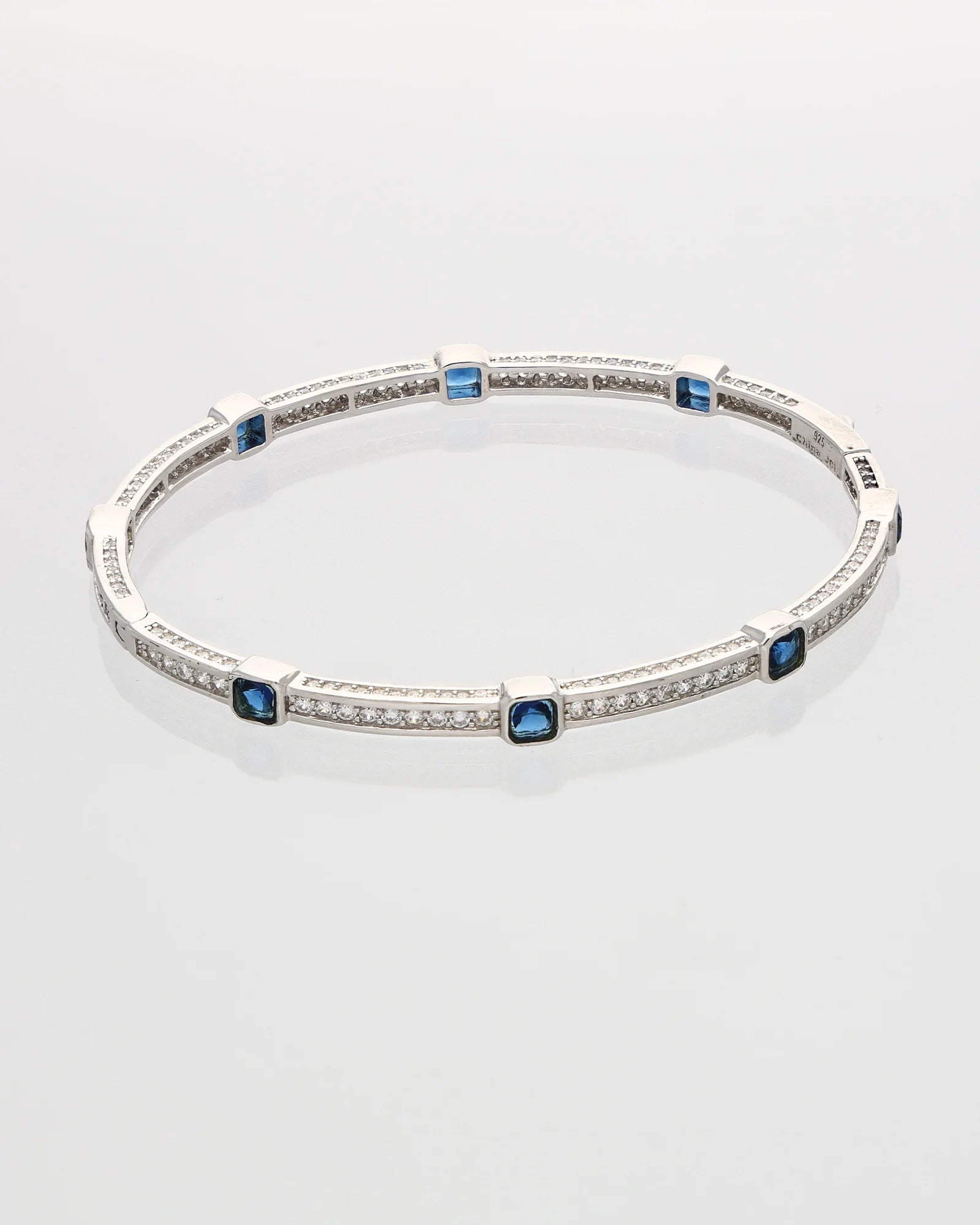 Azure Glow Rhodium Kada