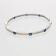 Azure Glow Rhodium Kada