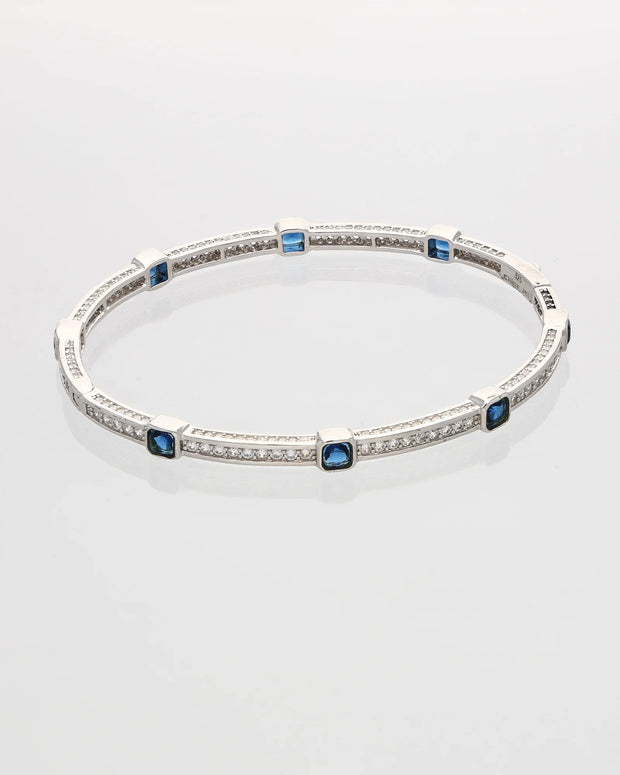 Azure Glow Rhodium Kada