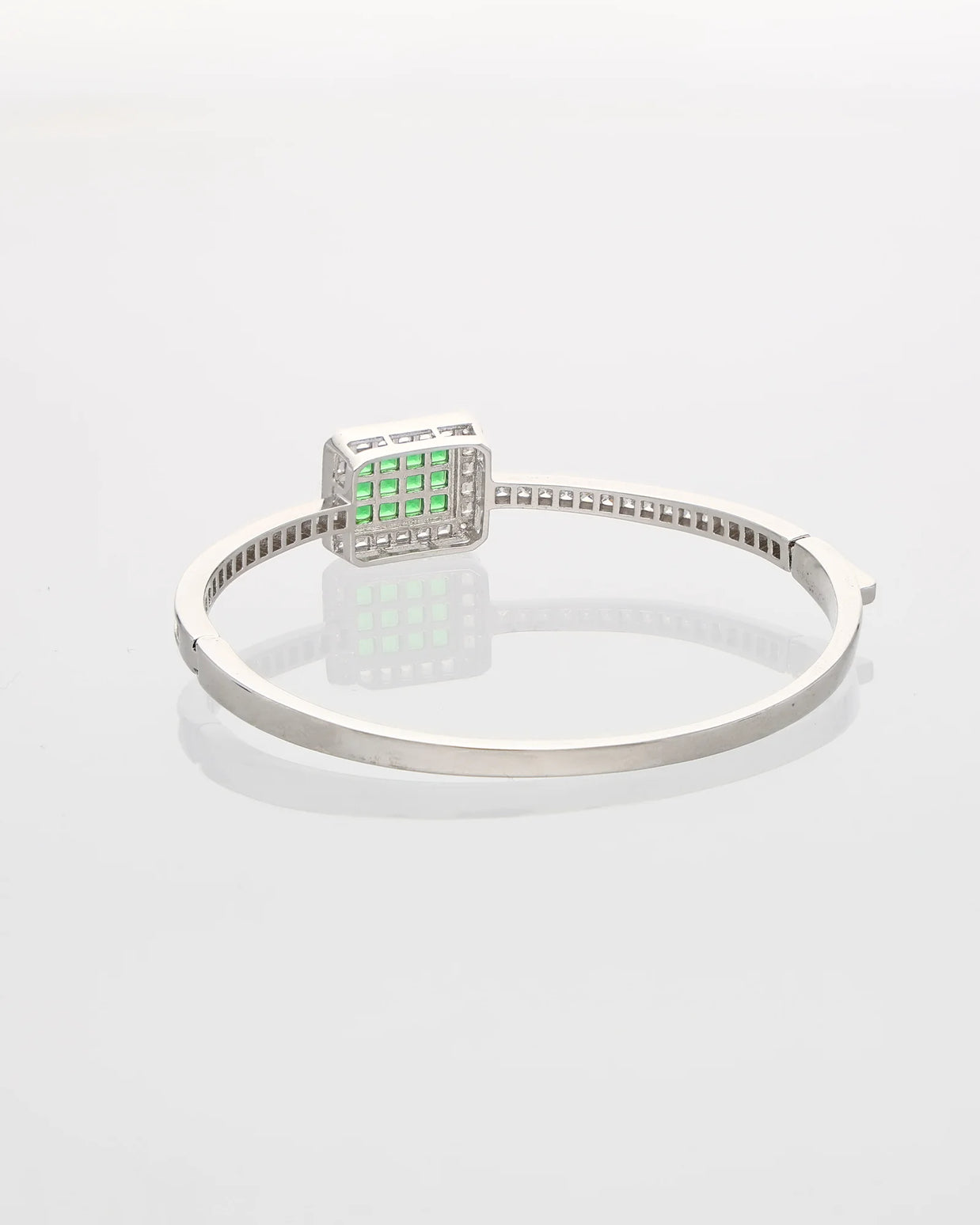 Emerald Radiance Rhodium Kada