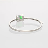 Emerald Radiance Rhodium Kada