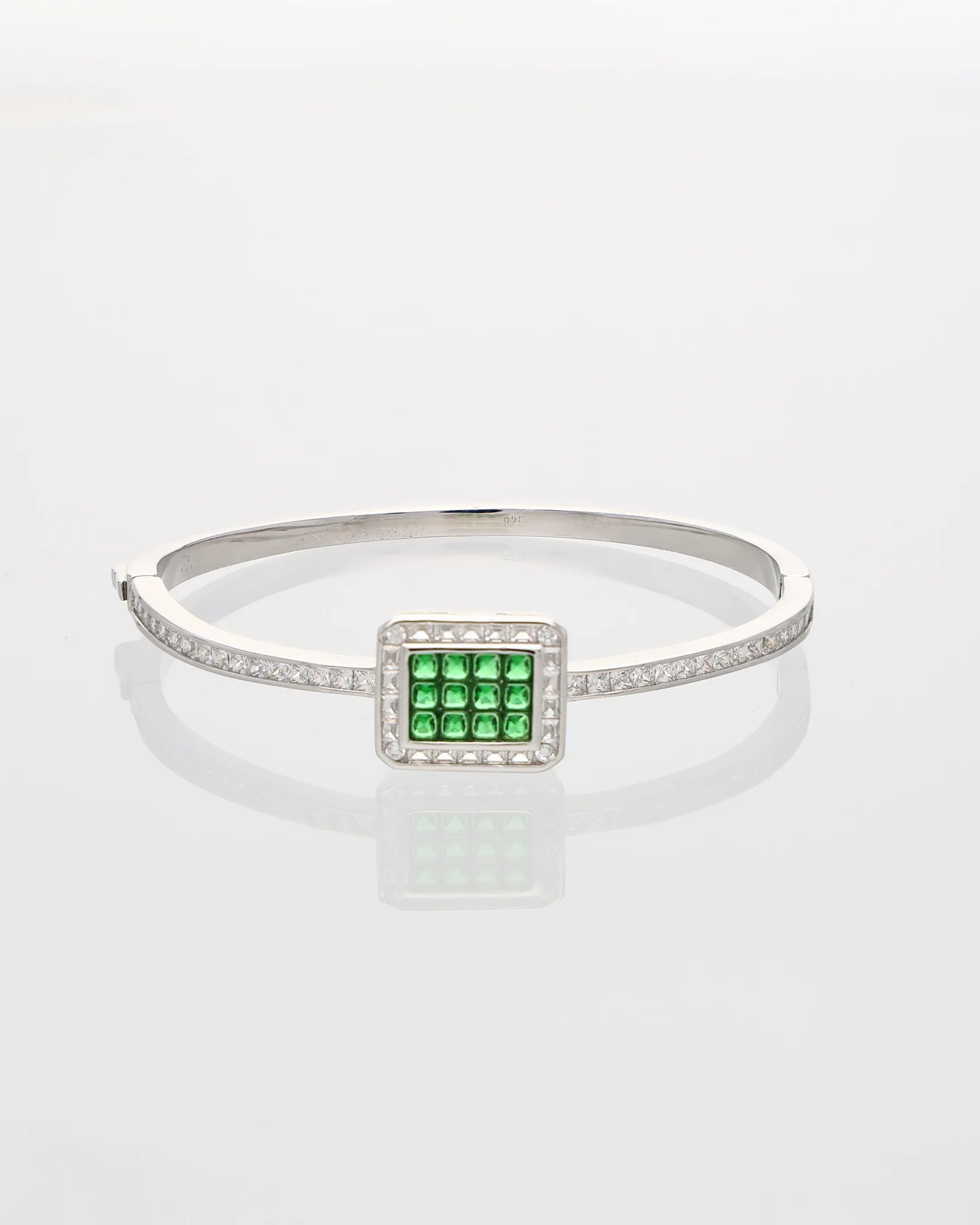 Emerald Radiance Rhodium Kada