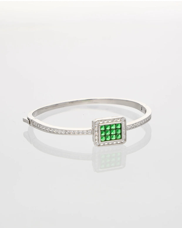 Emerald Radiance Rhodium Kada