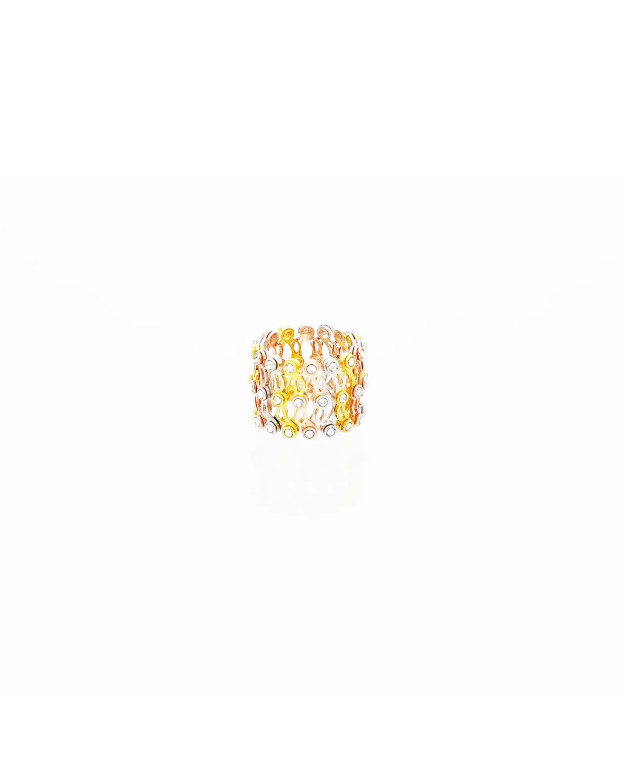 Trinity Sparkle Cocktail Ring