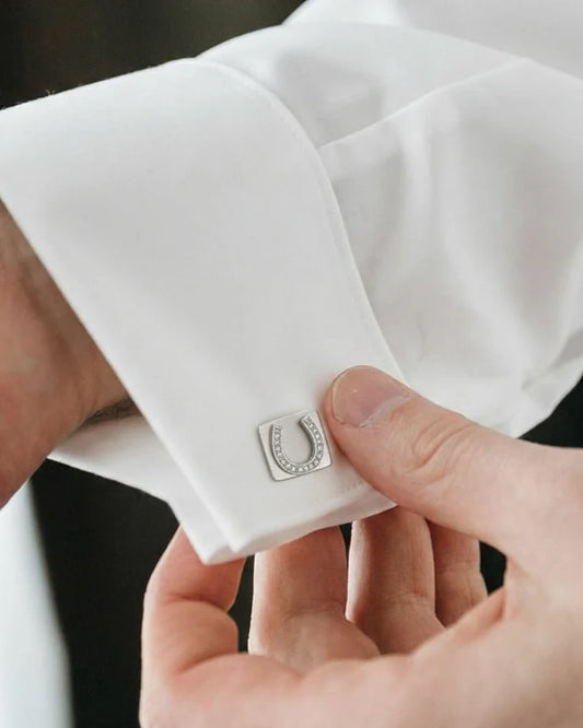 Horseshoe Cufflinks in 92.5 Silver