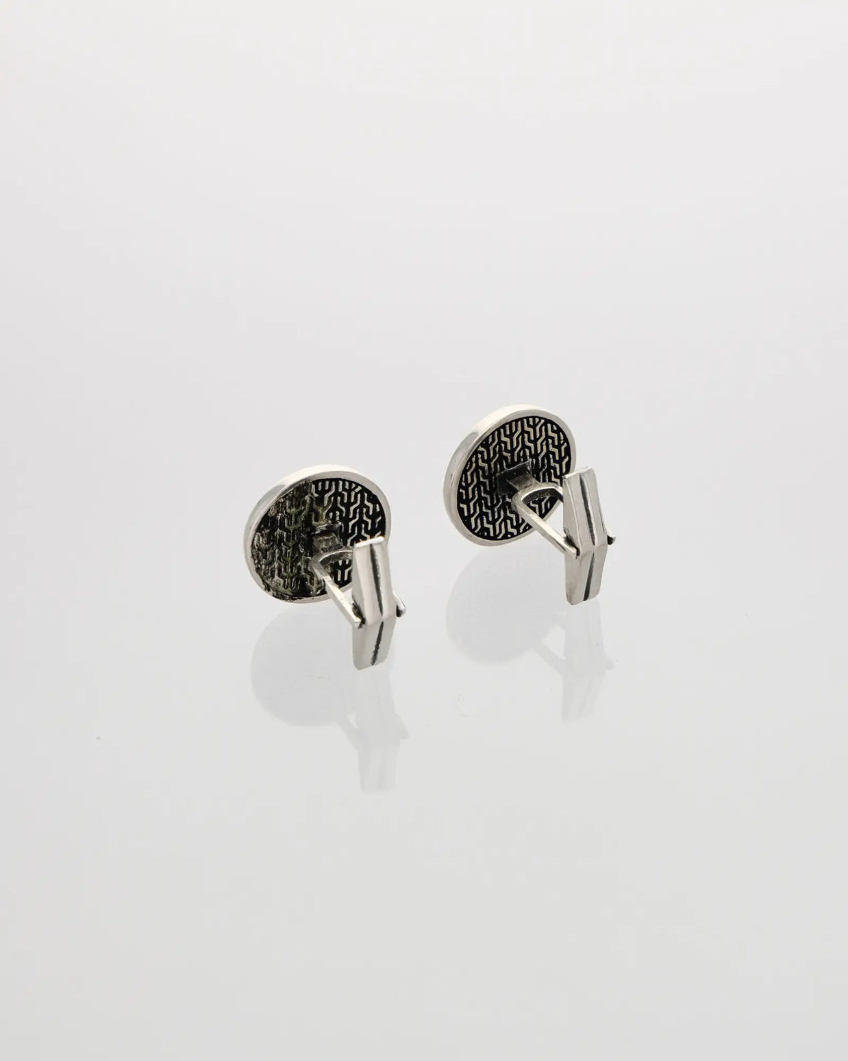 Anchor Luxe Silver Cufflinks