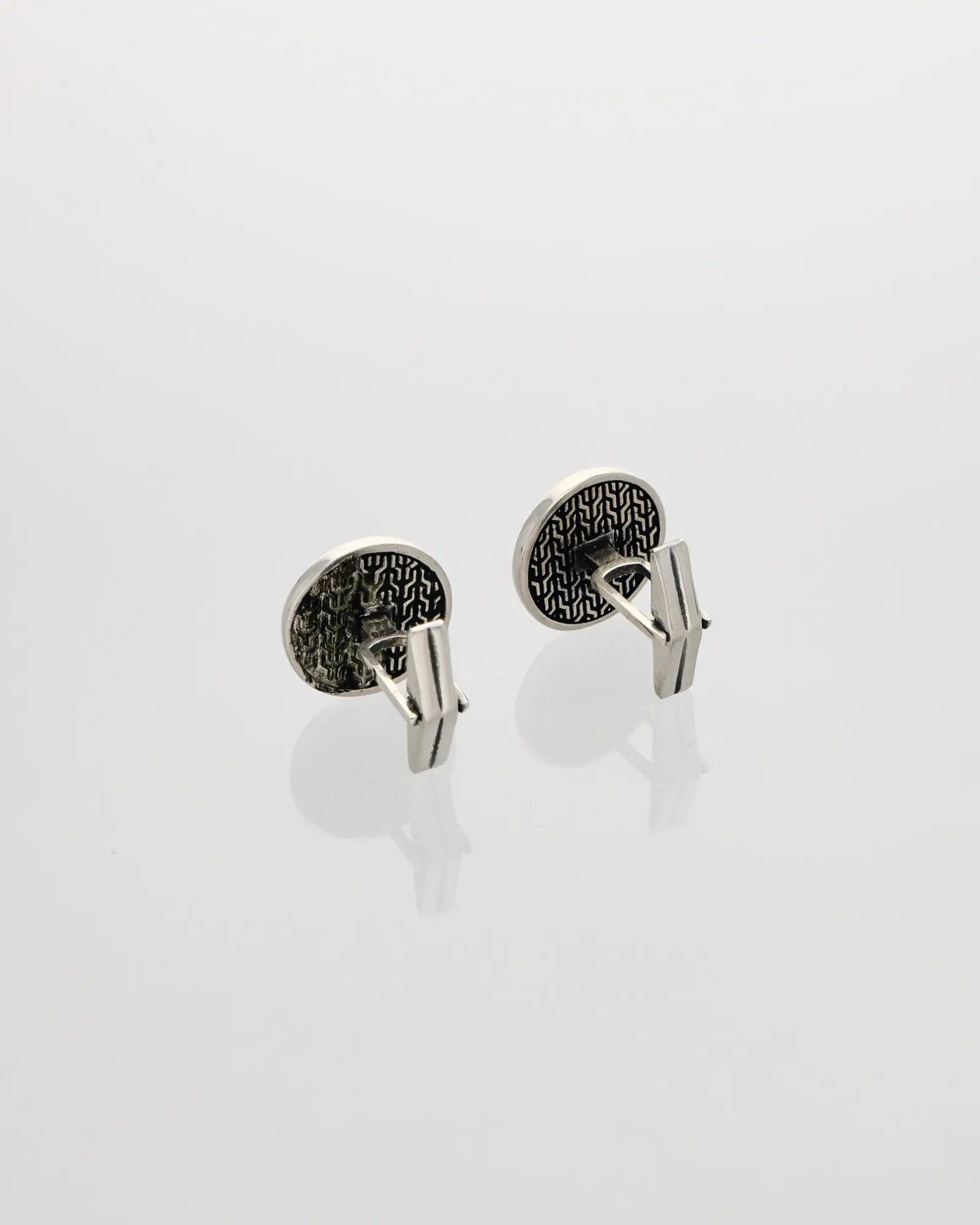 Anchor Luxe Silver Cufflinks
