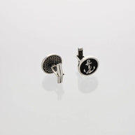Anchor Luxe Silver Cufflinks