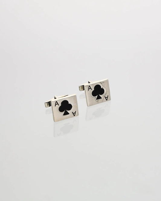 Ace of Style Silver Cufflinks in 92.5 Silver