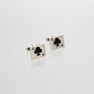 Ace of Style Silver Cufflinks