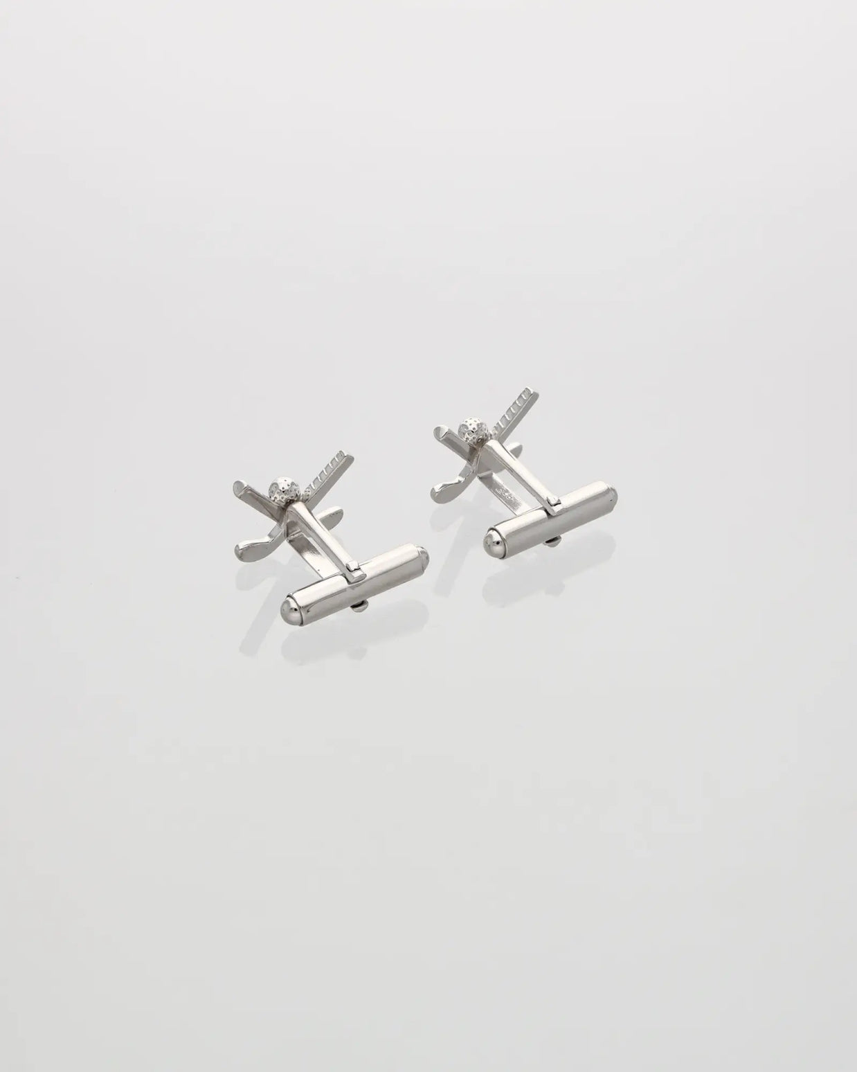 Silver Hockey Stick Cufflinks
