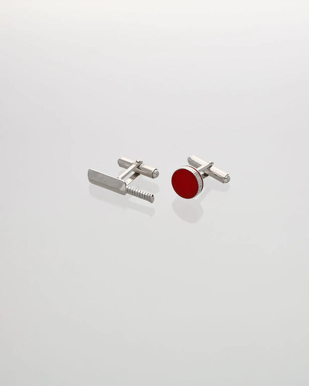 Silver Cricket Cufflinks in 92.5 Silver
