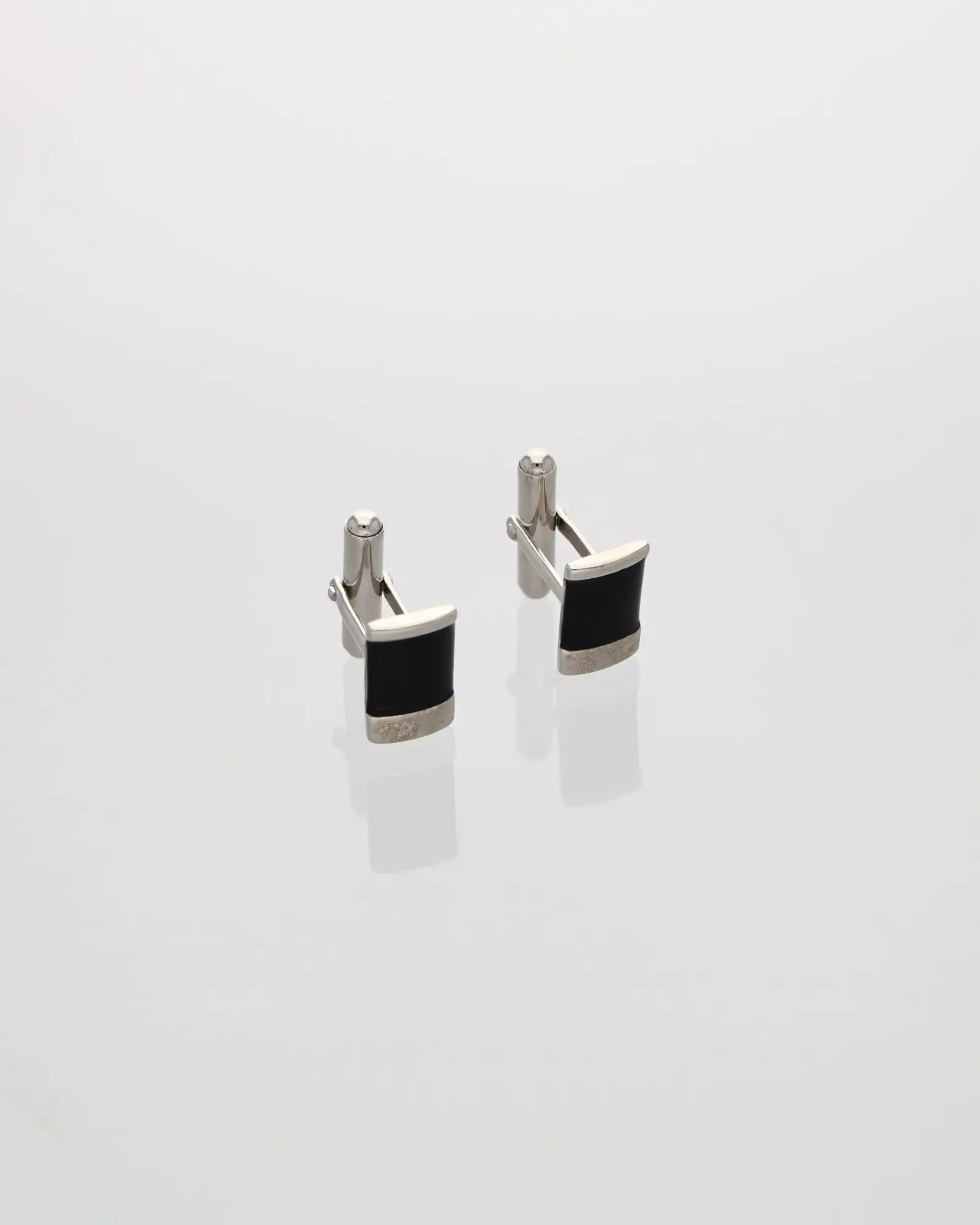 Black Enamel Square Cufflinks