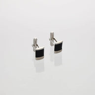 Black Enamel Square Cufflinks