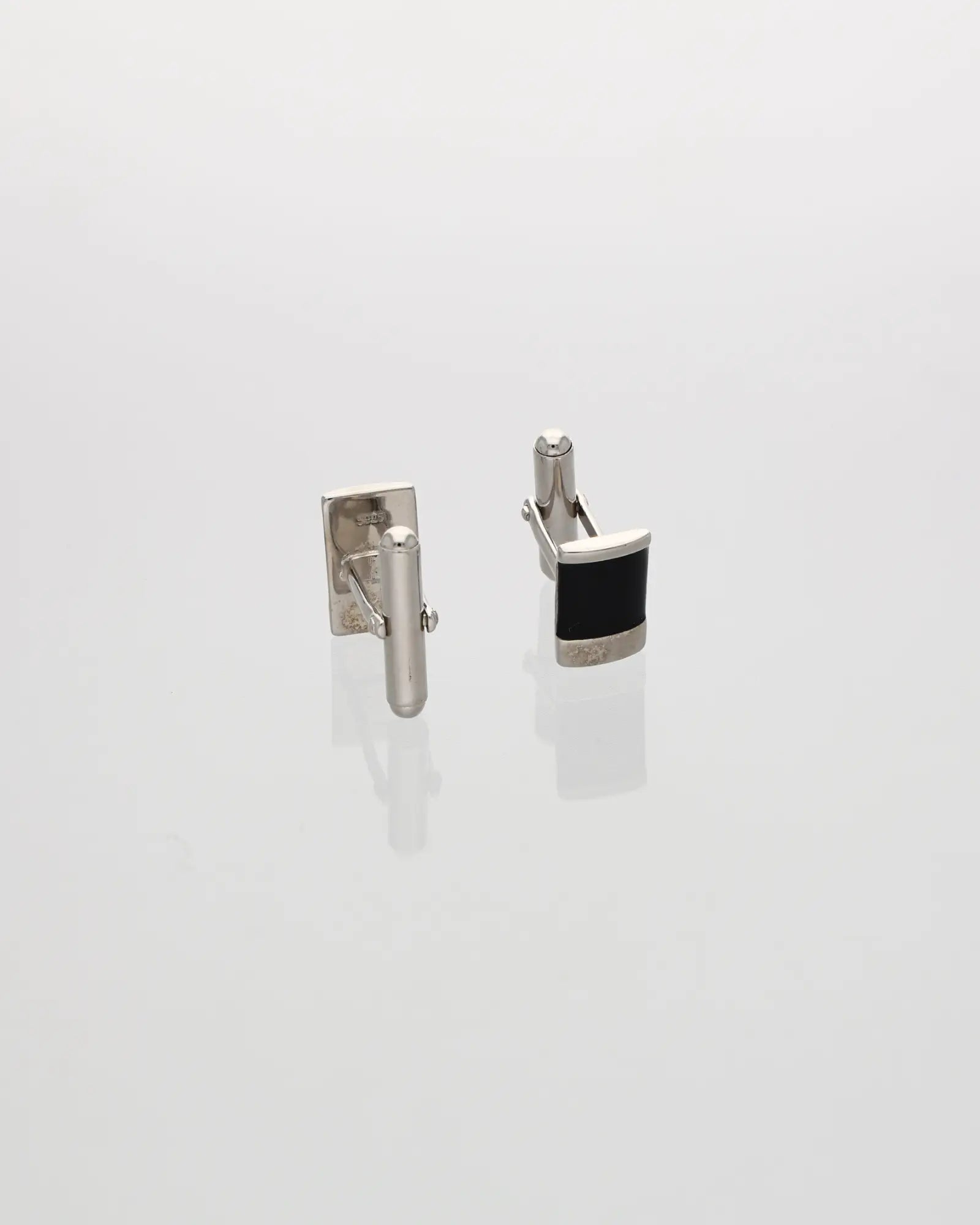 Black Enamel Square Cufflinks