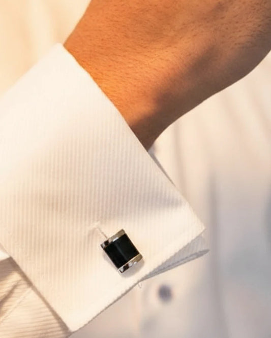 Square Cufflinks in 92.5 Silver