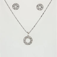 Charm Duo Cuban Glow Pendant Set  in 92.5 Silver