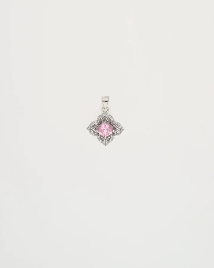 Blush Bloom Pendant Set in 92.5 Silver