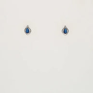 Charm Duo Blue Mist Pendant Set  in 92.5 Silver