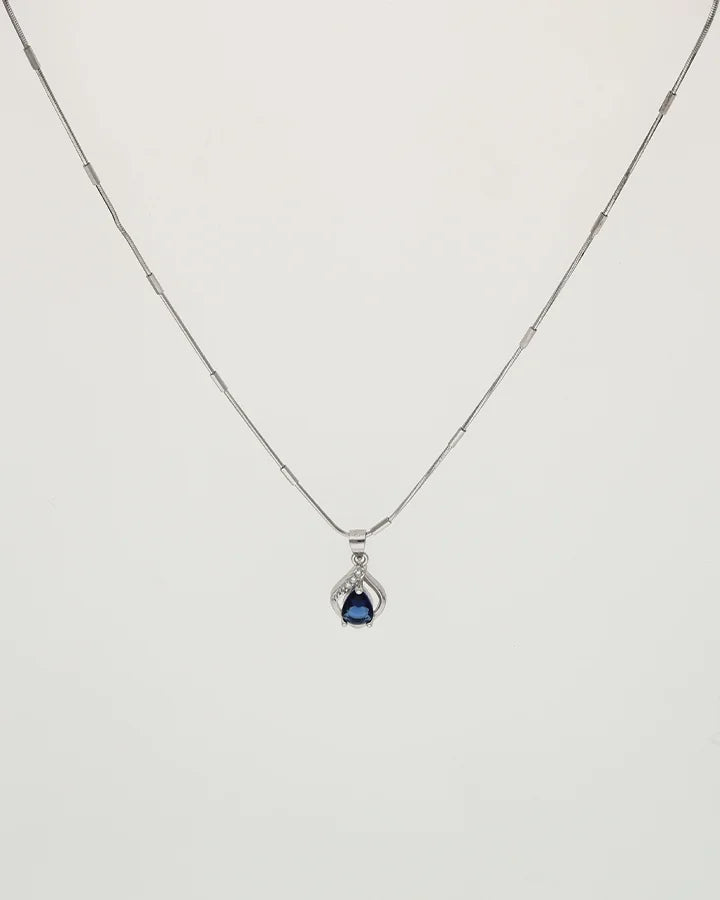 Charm Duo Blue Mist Pendant Set  in 92.5 Silver