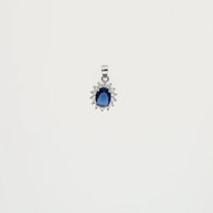 Blue Mirage Pendant Set in 92.5 Silver